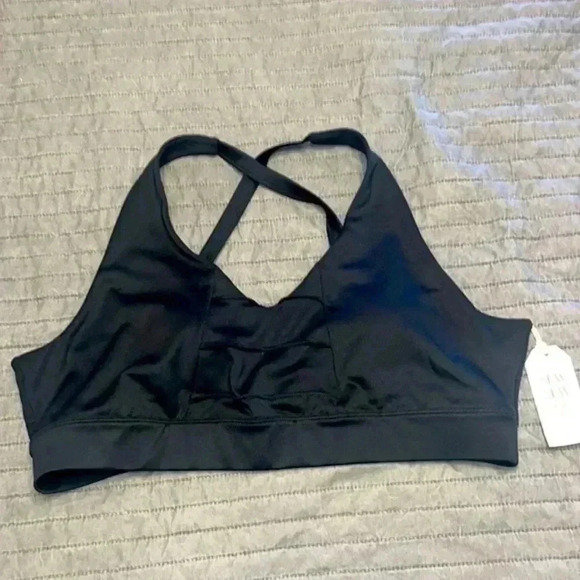 Black Sports Bra - Picture 1 of 7
